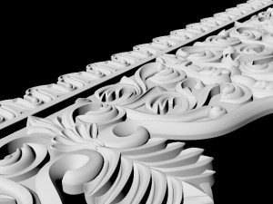 Central decor ornament for furniture Modelo 3D