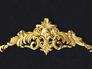 Central decor ornament for furniture 3D Model