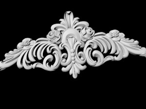 Central decor ornament for furniture Modelo 3D