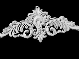 Central decor ornament for furniture 3D Model