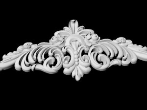 Central decor ornament for furniture Modelo 3D
