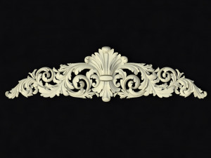 Central decor ornament for furniture 3D Модель
