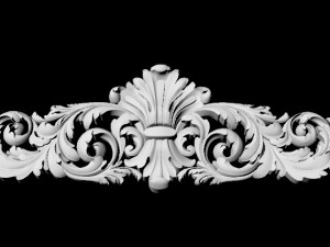 Central decor ornament for furniture 3D Модель