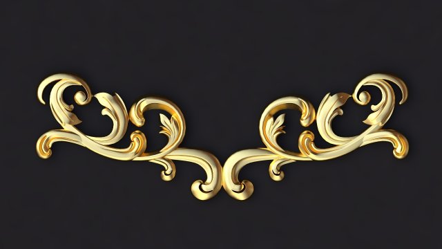Central decor ornament for furniture Modelo 3D .c4d .max .obj .3ds .fbx .stl .blend 