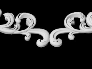 Central decor ornament for furniture Modelo 3D