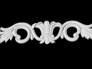 Central decor ornament for furniture 3D Model