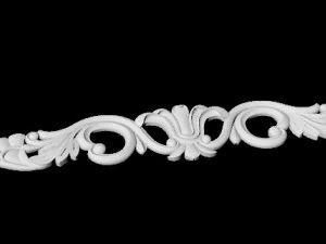 Central decor ornament for furniture 3D Model