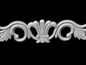 Central decor ornament for furniture 3D Model