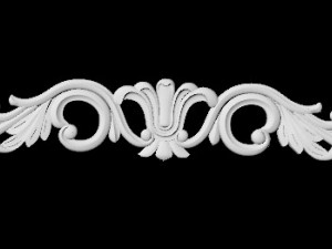Central decor ornament for furniture Modelo 3D