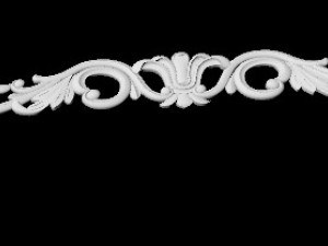 Central decor ornament for furniture 3D 모델