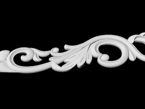Central decor ornament for furniture 3D 모델