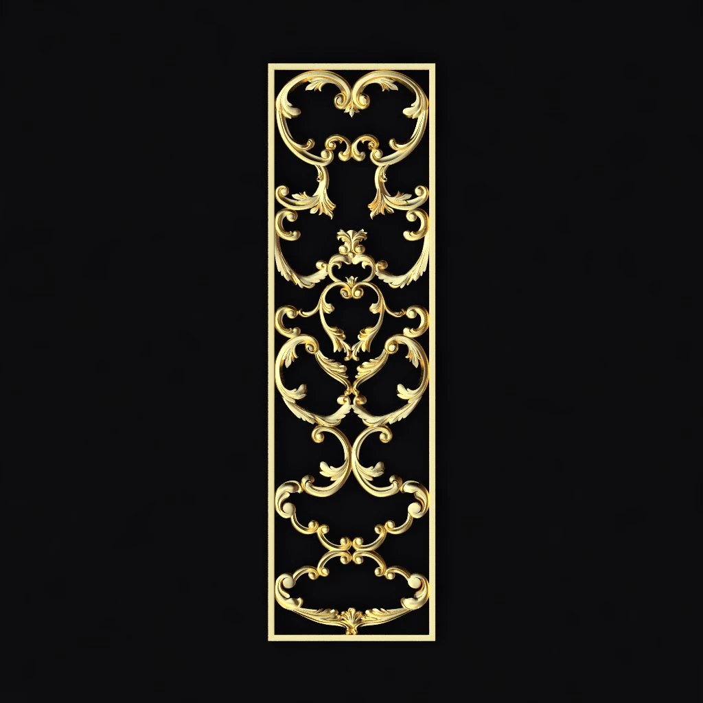 Central decor ornament for furniture 3D Model .c4d .max .obj .3ds .fbx .stl .blend 