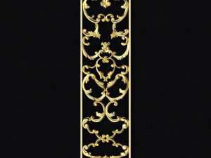 Central decor ornament for furniture Modelo 3D