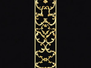 Ornamento decorativo centrale per mobili Modello 3D