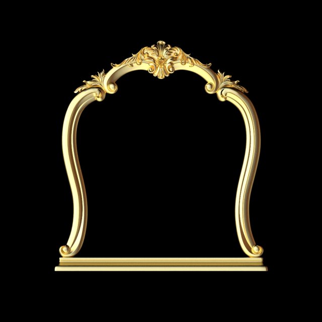 Carved mirror Modelo 3D .c4d .max .obj .3ds .fbx .stl .blend 