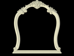 Carved mirror Modelo 3D
