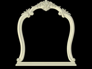 Carved mirror 3D Model