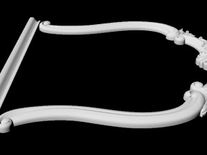 Carved mirror Modelo 3D