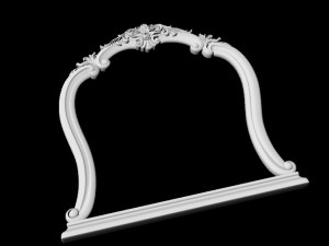Carved mirror Modelo 3D