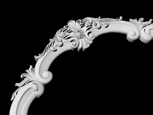 Carved mirror 3D Model