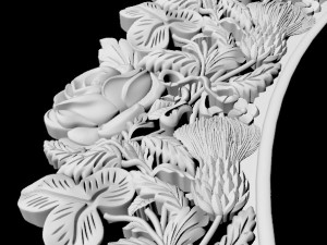 Carved mirror 3D 模型