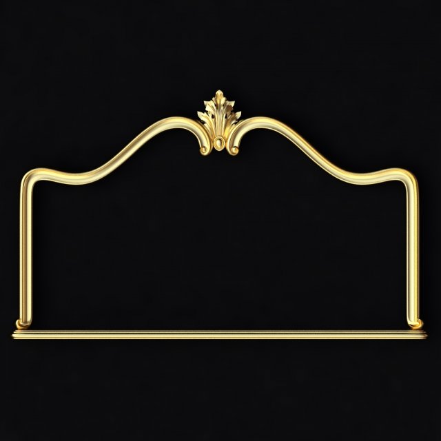Carved mirror 3D 모델 .c4d .max .obj .3ds .fbx .stl .blend 
