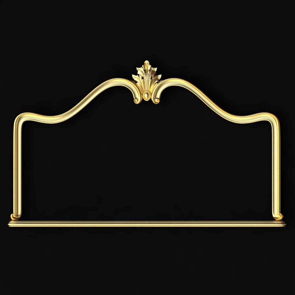 Carved mirror 3D Model .c4d .max .obj .3ds .fbx .stl .blend