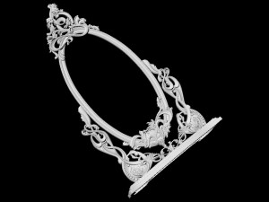 Carved mirror 3D-Modell
