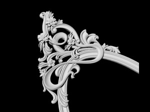 Carved mirror 3D-Modell