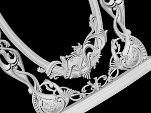 Carved mirror 3D-Modell