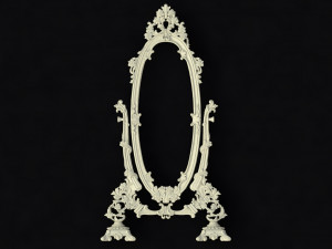 Carved mirror Modèle 3D