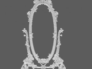 Carved mirror 3D Model