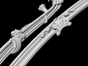 Carved mirror Modèle 3D