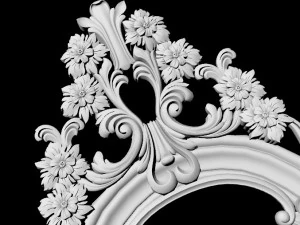 Carved mirror 3D Model