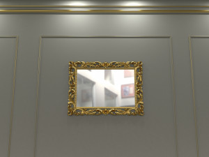 Carved mirror 3D Model