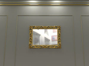 Carved mirror 3D Model