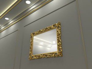 Carved mirror 3D Model