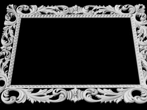 Carved mirror 3D Model