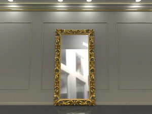 Geschnitzter Spiegel 3D Modell