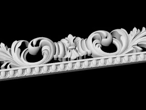 Geschnitzter Spiegel 3D Modell