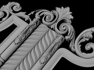Carved mirror 3D Modell