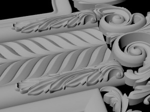 Carved mirror 3D Modell