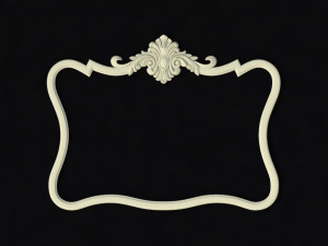 Carved mirror Modèle 3D