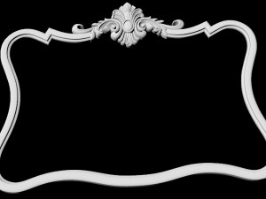 Carved mirror Modèle 3D