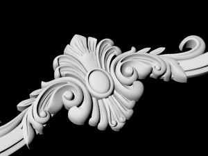 Carved mirror Modèle 3D