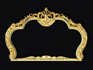 Резное зеркало 3D Модель