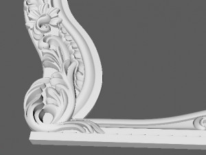 Carved mirror 3D Model