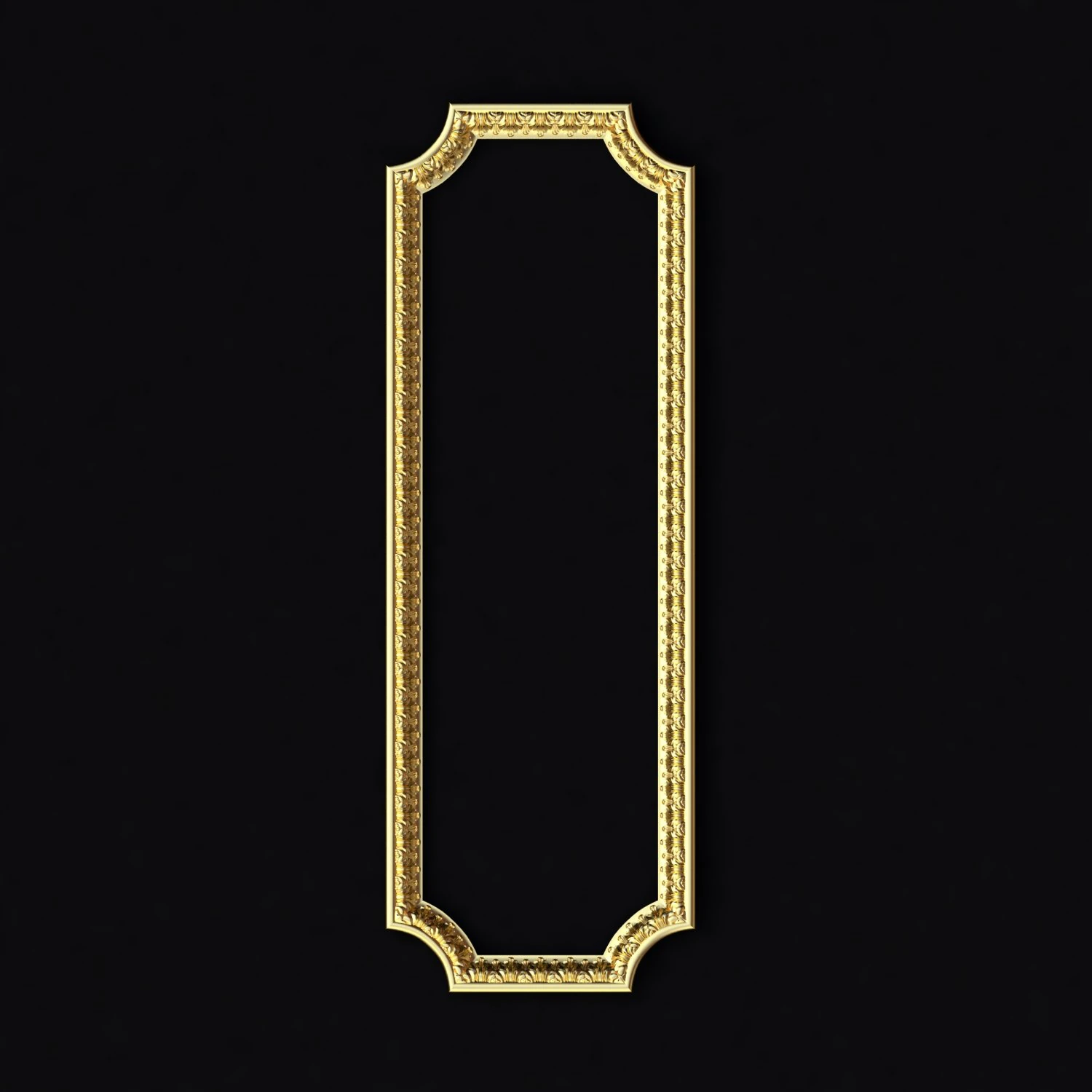 Carved mirror 3D Model .c4d .max .obj .3ds .fbx .stl .blend 