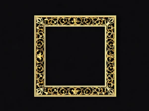 Резное зеркало 3D Модель