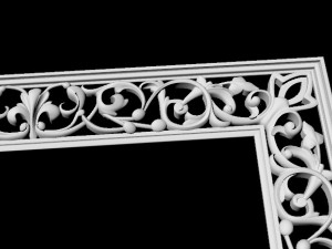 Carved mirror Modelo 3D
